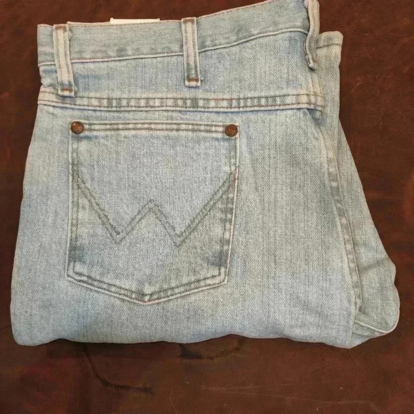 Wrangler Slim Fit Cowboy Other - Wrangler  Cowboy Cut 936GBH light blue denim jeans 15.75 oz Vintage